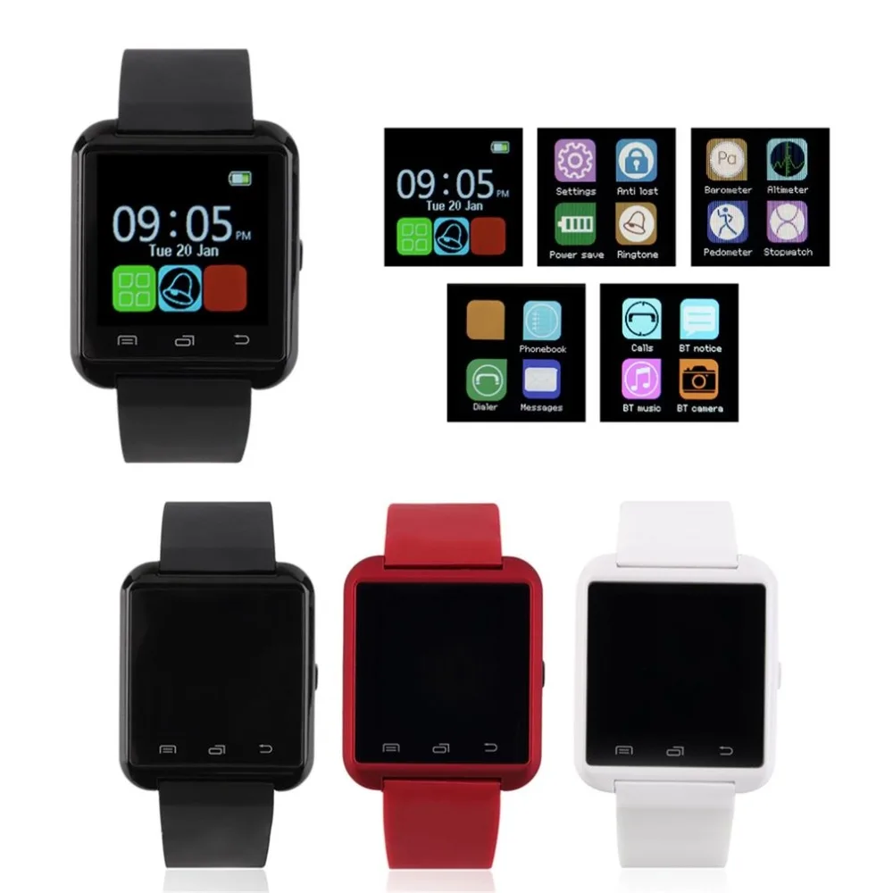 Умная электроника Bluetooth lcd сенсорный экран наручные часы телефон mate для Android IOS