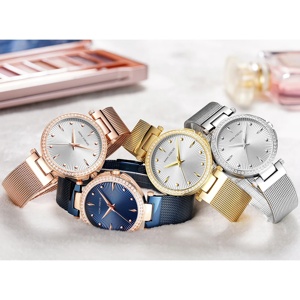 

MINIFOCUS Women Watches Top Brand Luxury Fashion Female Quartz Wrist Watch Ladies Clock Girl Relogio Feminino MF0194L.03