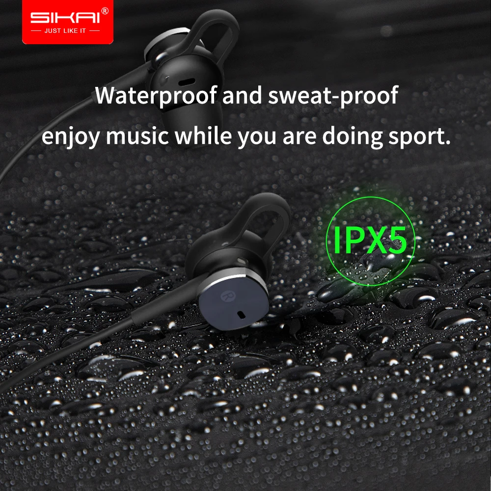 Водонепроницаемый IPX5 наушники ANC стерео V4.2 Bluetooth беспроводное соединение с