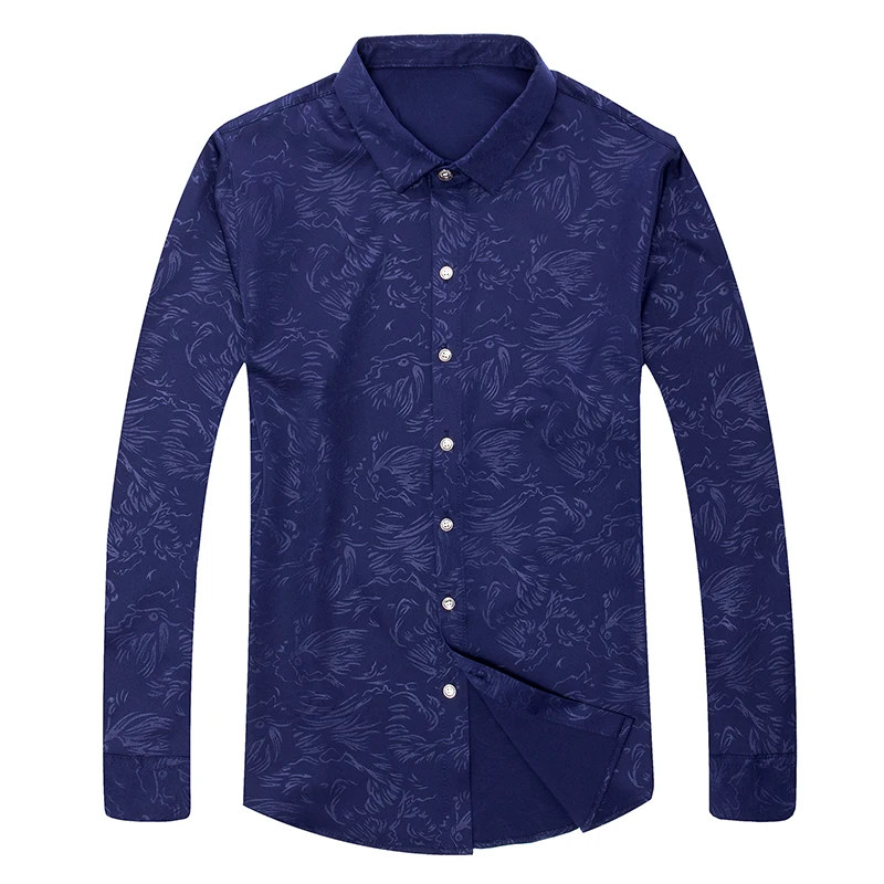 Men Long Sleeve Dress Shirt 2018 Brand New Casual Fashion Designer High Quality Male Clothing Fit Business Shirts 4XL | Мужская одежда
