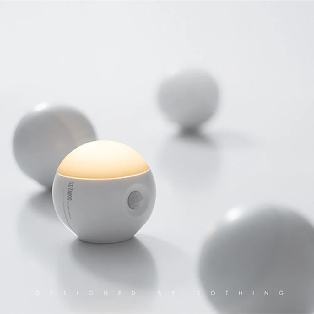 Xiaomi Sothing сенсорный светильник Настенный светильник 120 градусов Инфракрасный индукционный usb зарядка съемный ночник