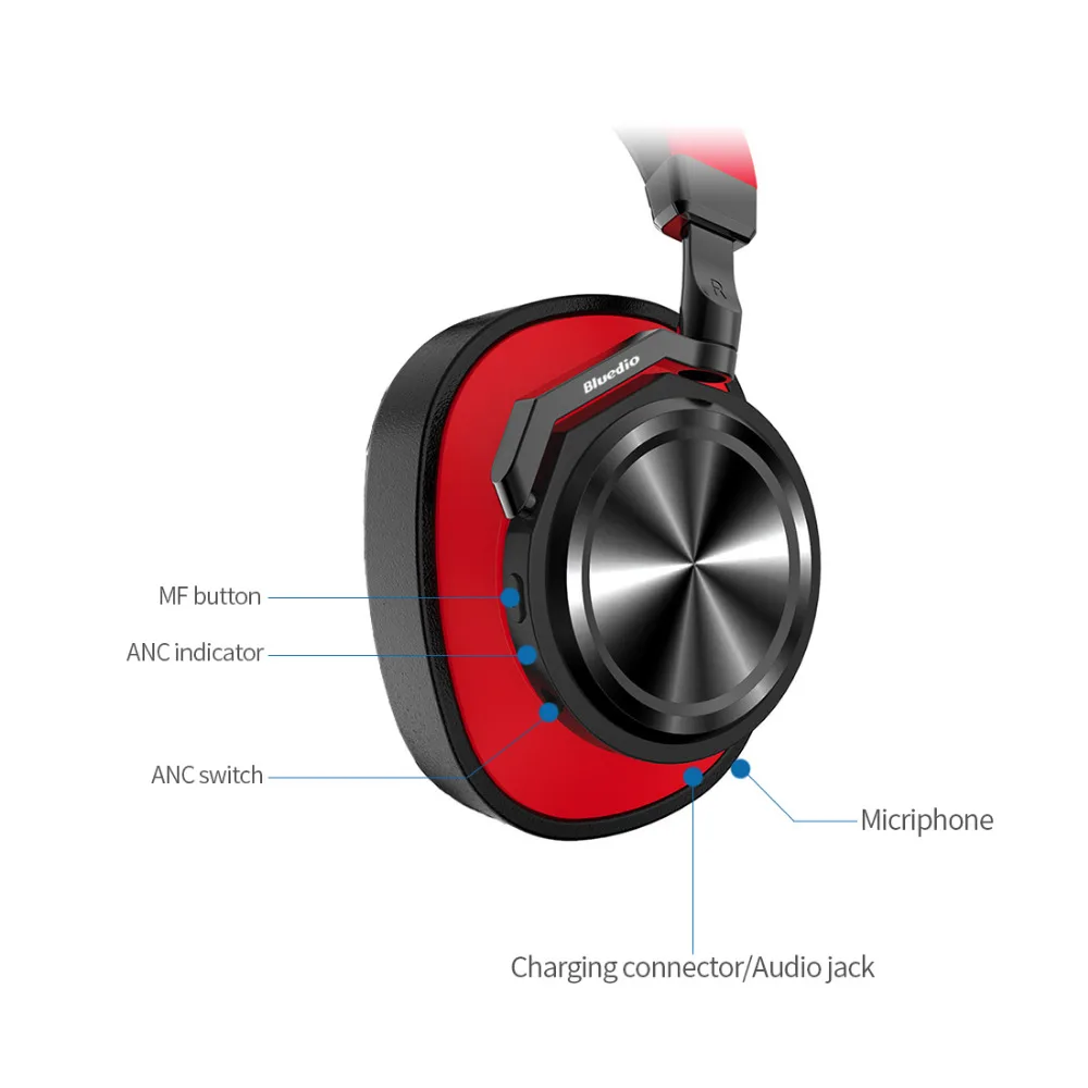 Bluedio T6 Active Шум отмена Беспроводной Bluetooth наушники с микрофоном для музыки аксессуар для сотового телефона