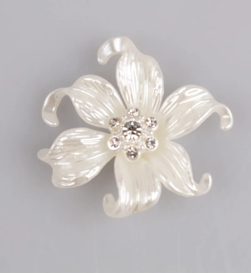 42 MM Beautiful Fashion Brooch Diy Flower Imitation Brooches Material Scarf Jewelry DIY Accessories 20Pcs/Lot MYQB010 | Украшения и