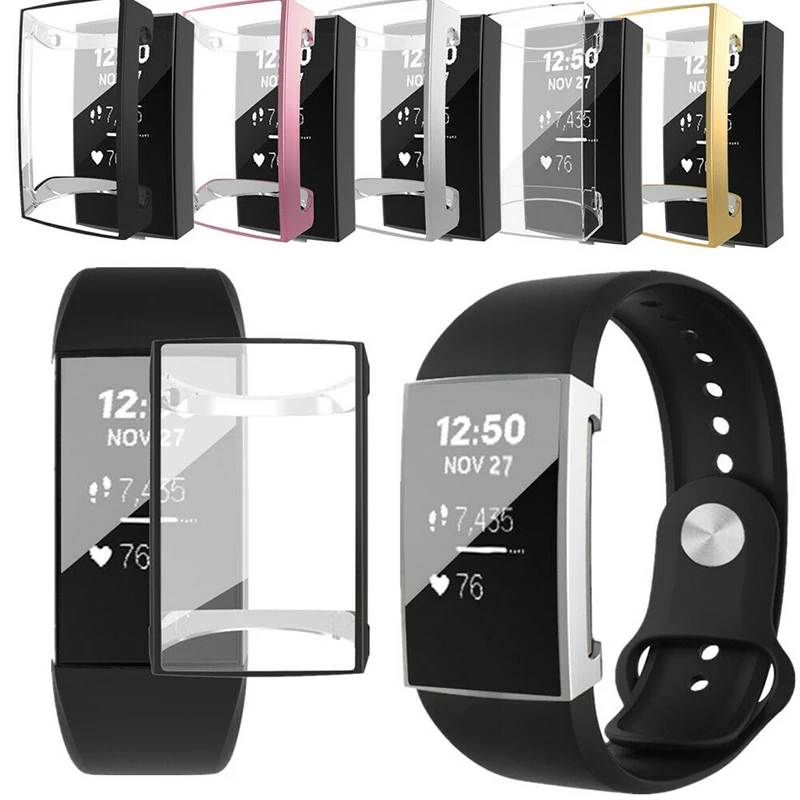 Чехол с полной защитой экрана для Fitbit Charge 2 сменный защитный чехол браслета Fit Bit |