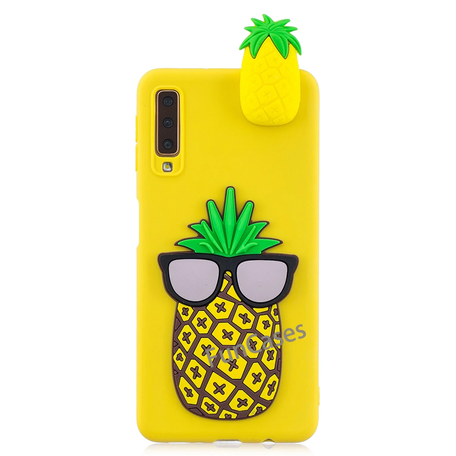 Мягкий силиконовый чехол с 3D рисунком кота собаки панды для samsung Galaxy A7 2018 A750 ase