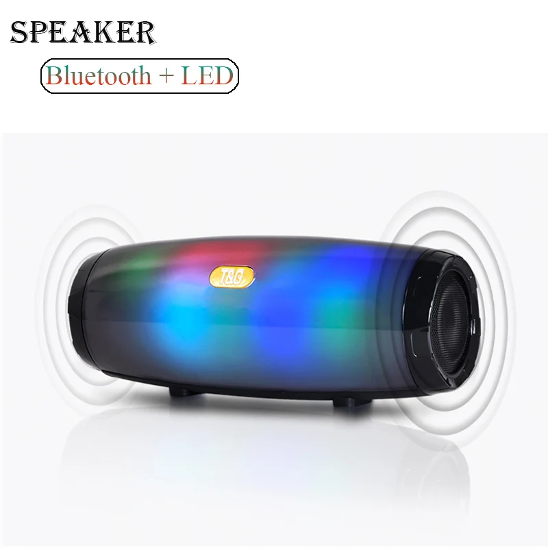 СВЕТОДИОДНЫЙ Портативный беспроводной Bluetooth динамик стерео колонки 5 0