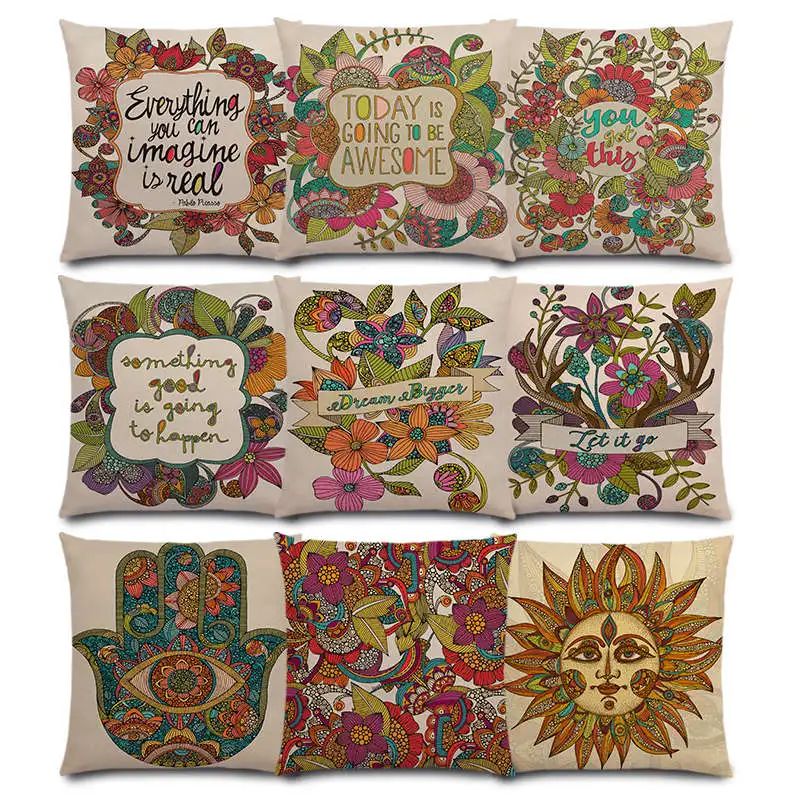 Индийский стиль великолепные мандалы цветочный узор солнечные цветы