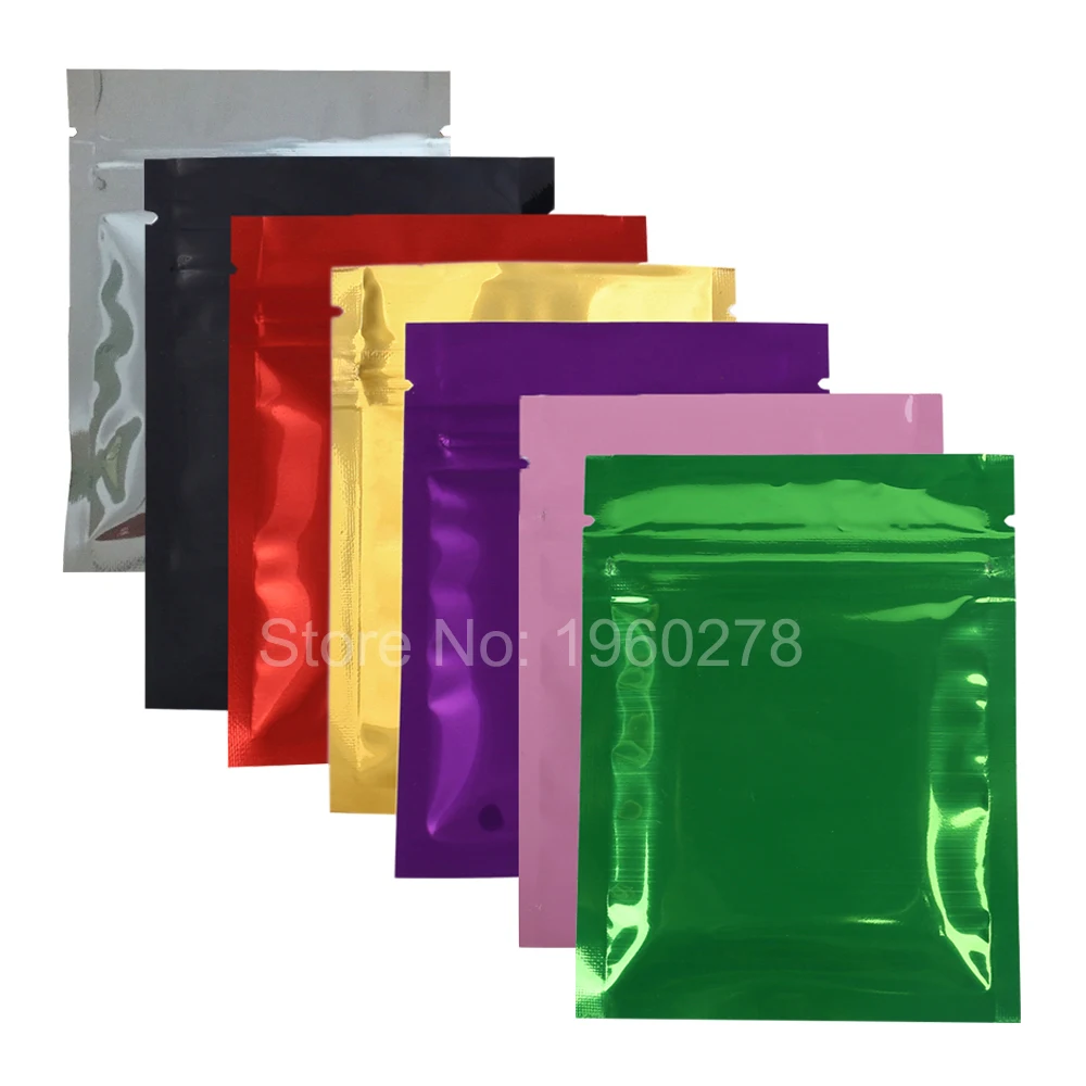 7 5x10 см (3x4 дюйма) серебряные пакеты с замком молнией|small storage bag|storage bagzipper bag |