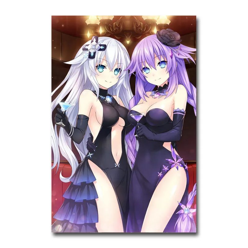 Художественный шелк или холст печать Нептун Hyperdimension Neptunia плакат 13x20 24x36 дюймов для украшение комнаты-001 - Цвет: Picture 6