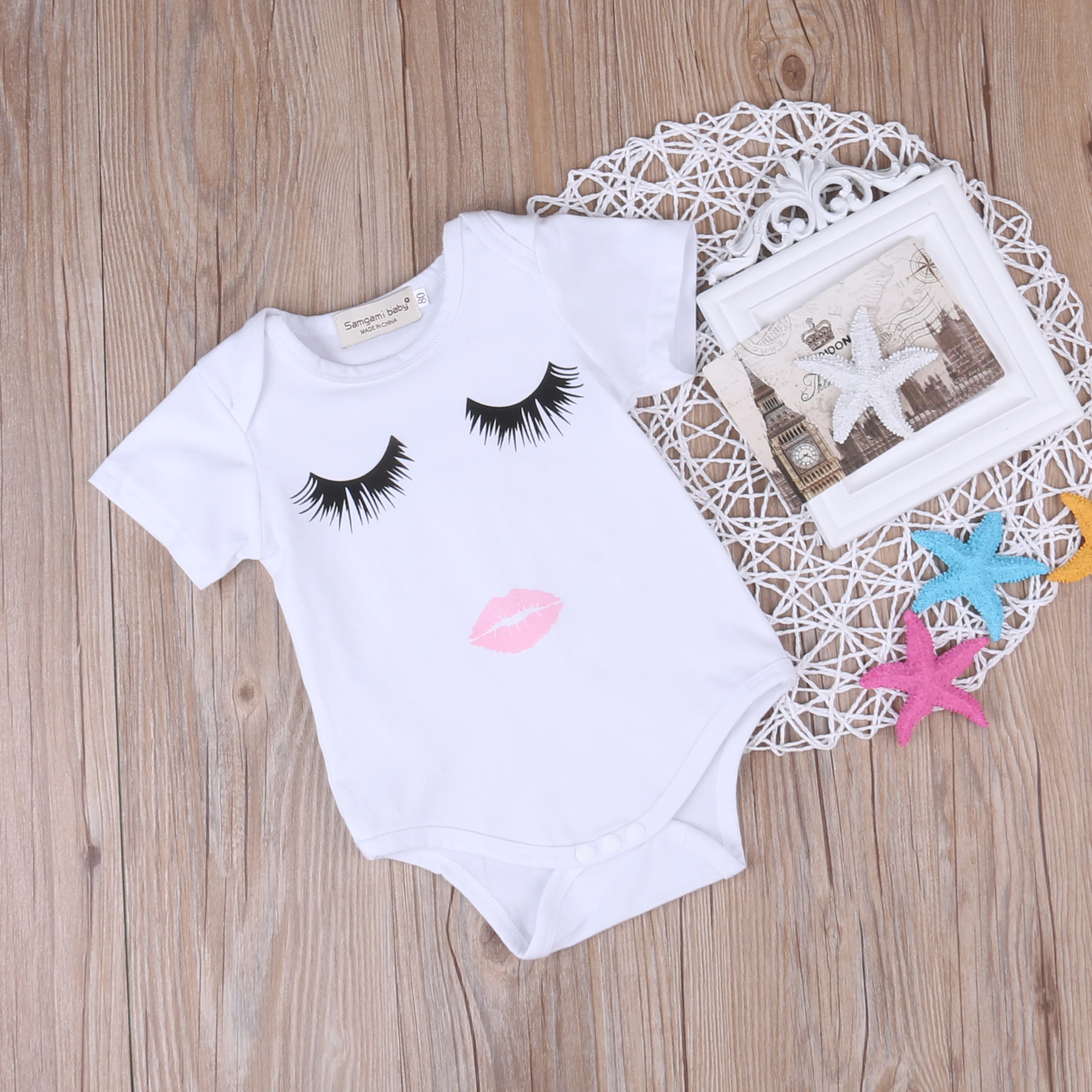 2017 Семейный комплект одежды для новорожденных Детский комбинезон с рисунком