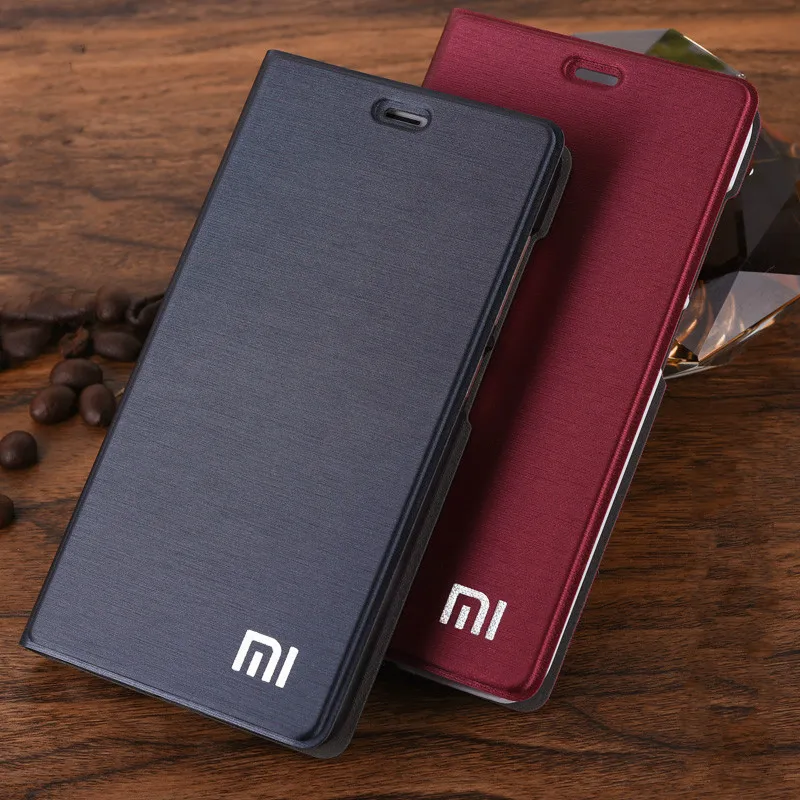 Чехол подставка для Xiaomi Redmi 4X 4A Роскошные Флип Чехлы из искусственной кожи 3S 4 5 5PLUS