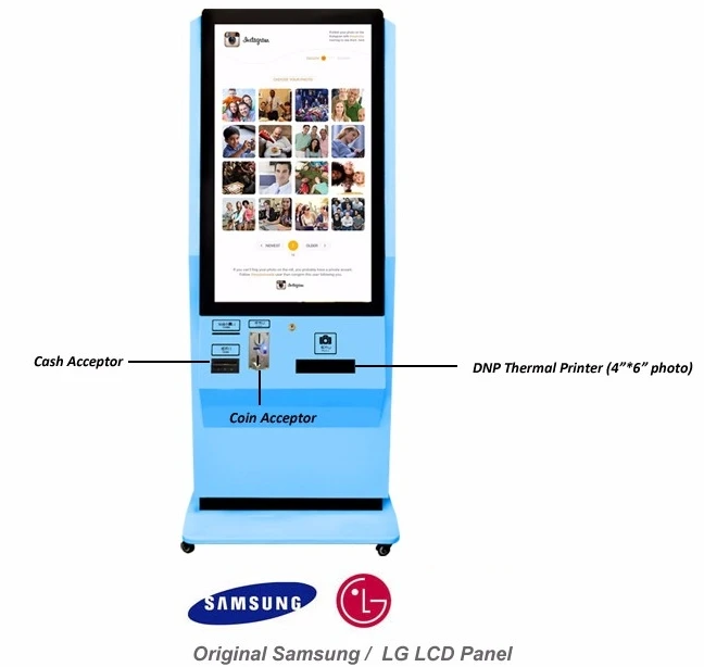 42 дюймов 46 Портативный Модный киоск для фото с принтером свадьбы торгового