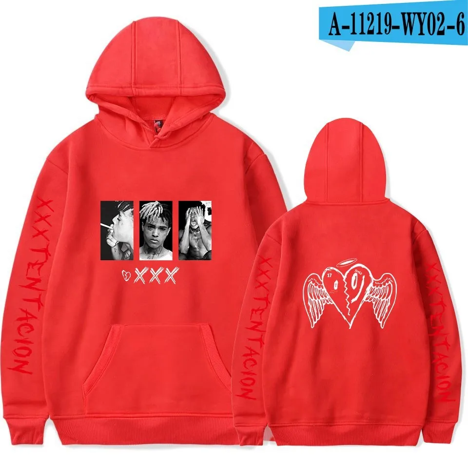 A-11219-WY02-6R Xxxtentacion толстовки для мужчин Толстовка рэпер Xxxtentacion RIP Revenge хип-хоп толстовки с капюшоном для женщин и девочек Мужской пуловер с капюшоном - Цвет: A-11219-WY02-6R