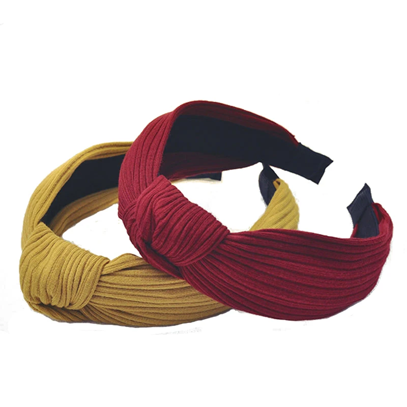 Новый дизайн 2017 широкие повязки для волос держатели простые тканевые аксессуары