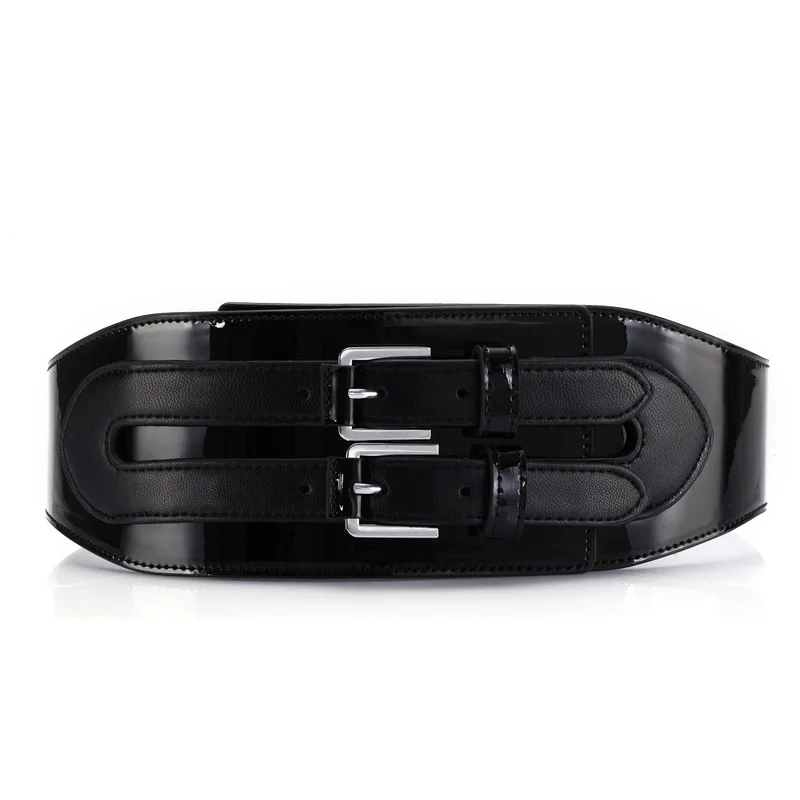 

Lady Coat Wide Belt Girls Fashion Leather Wide Decoration Belt Female High Elastic Waist Belt Women's Down Coat Belt B-8427