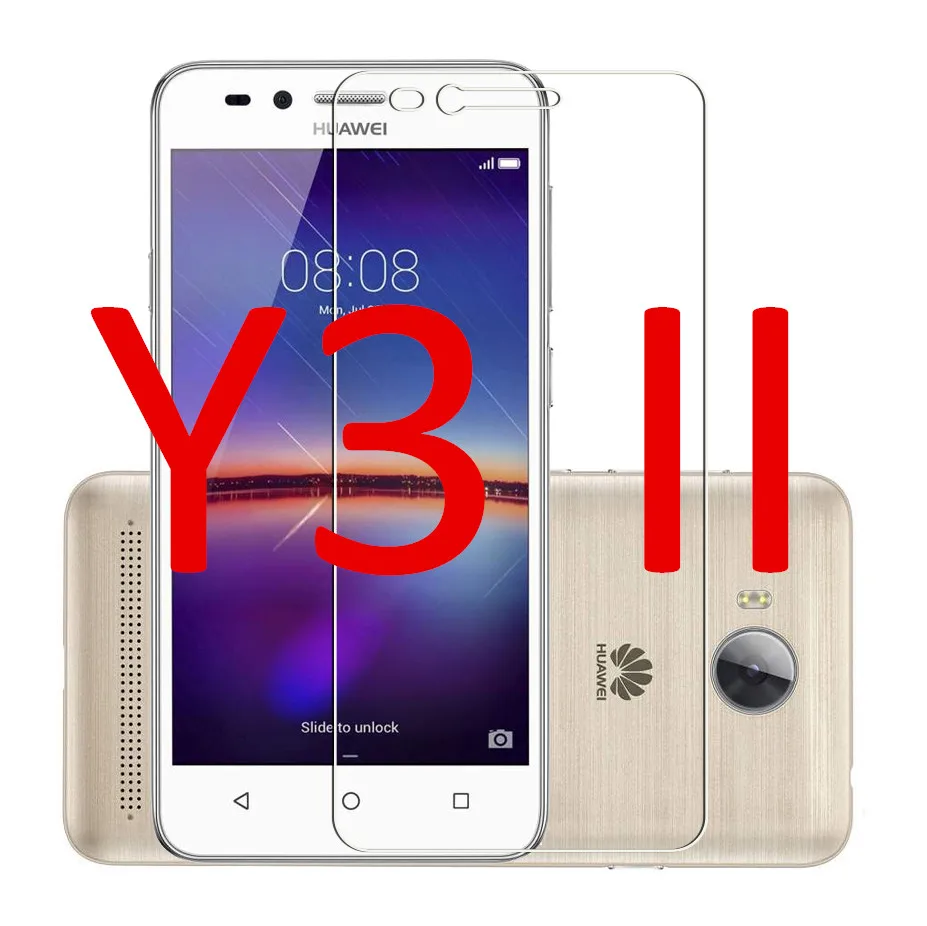 С уровнем твердости 9H закаленное Стекло для huawei Y3 Y5 ii Y6 ii компактный LYO-L01 Y6ii CAM-L21/L03/L23 Y6 Pro Y6 Экран защитная пленка - Цвет: Y3 ii