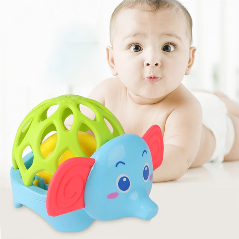 Детские погремушки в виде льва 2 вида цветные Мультяшные животные раннее