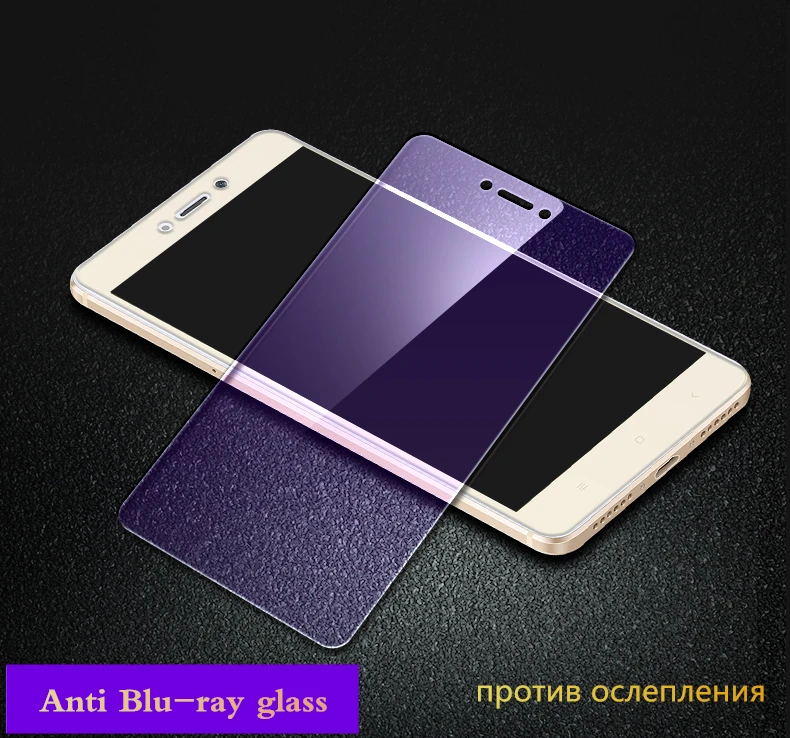 2 шт закаленное стекло для Xiaomi Redmi Note 4 защита экрана 9H 2.5D анти-Blu-Ray стекло для Xiaomi Redmi Note 4