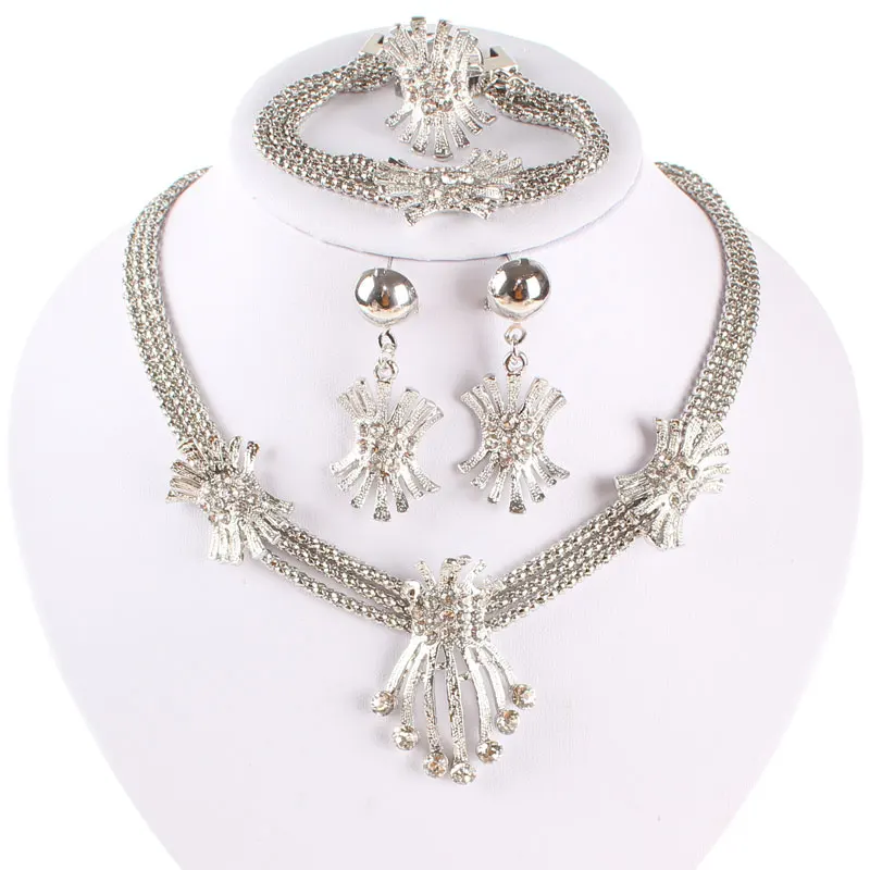 Новейшая мода африканские бусины набор ювелирных изделий золотого цвета