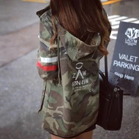 jacket women 2020 new arrival female army green printed camouflage jacket chaquetas mujer fall jackets for women coat w489