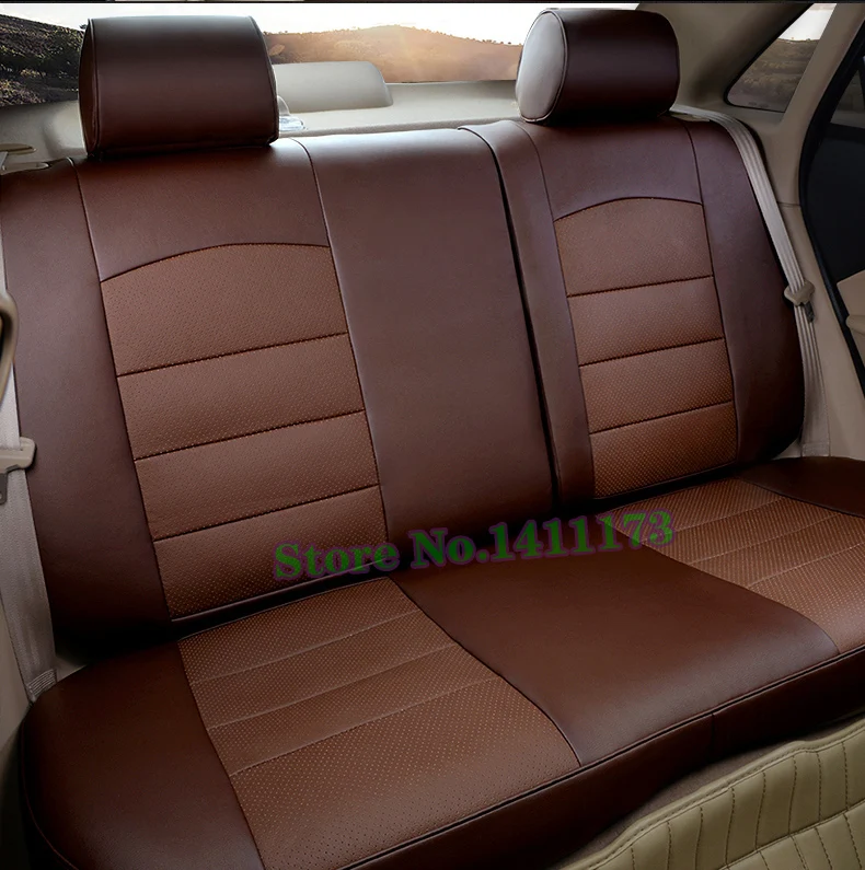 CARTAILOR прочный бежевый кожа кожаный чехол автокресла для Toyota Fortuner чехлы и аксессуары кожзам мест протектор