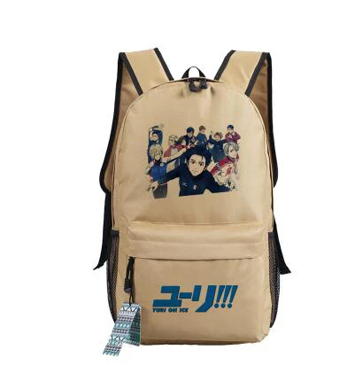 YURI on ICE Katsuki Yuri, женский рюкзак, Холщовый, школьные сумки для подростков, Harajuku, дорожный рюкзак, аниме, рюкзак для ноутбука, рюкзак для книг - Цвет: 9