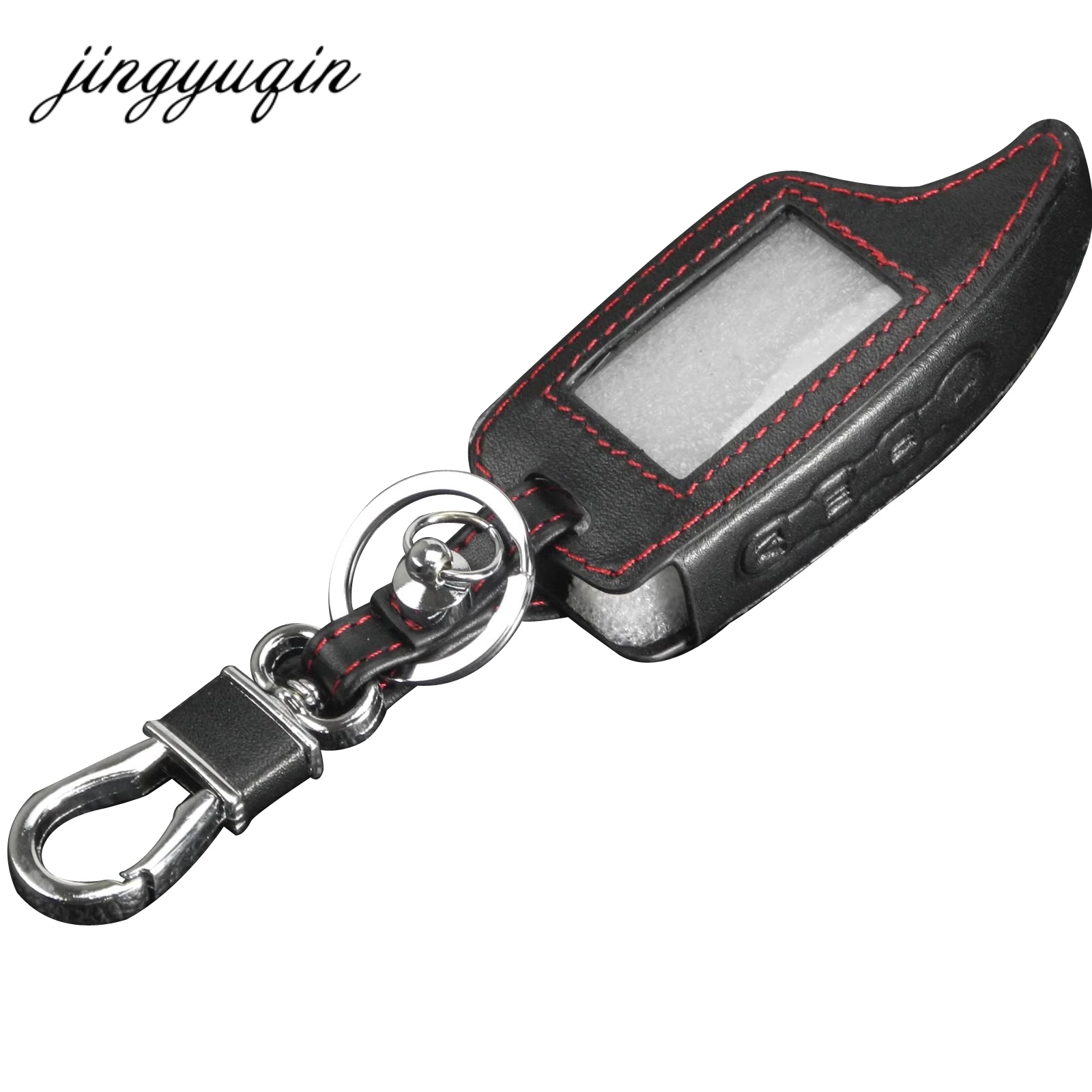 

jingyuqin for Scher Khan Magicar 5/6 Leather Case For Scher-khan Magicar M5 M6 LCD Alarm Remote Keychain Cover Protector