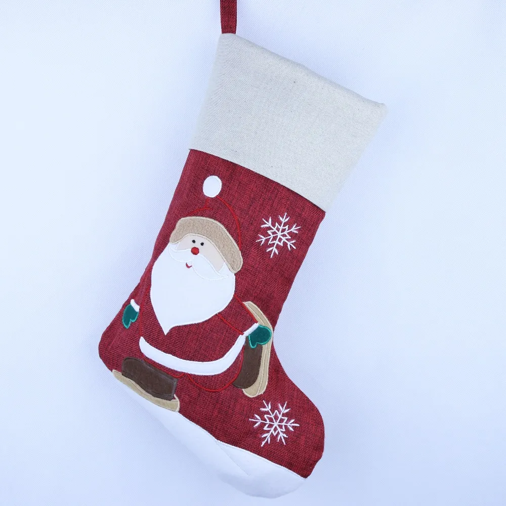 Бесплатная доставка 2 шт./лот высокое качество ткань Рождественский чулок