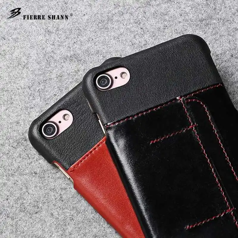 Чехол для iphone 7 8 plus apple Capa Funda Etui Роскошный кожаный чехол на заднюю панель мобильного телефона аксессуары Coque Shell carcasas слот для карт