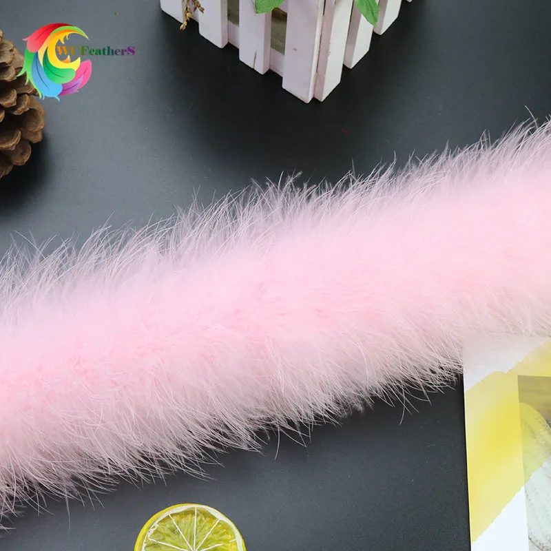 50g Pink 48-50 г 2 метра/шт пушистые перья Боа супер качество красочные боа из пера индейки вечерние/Карнавальные костюмы/рождественские украшения - Цвет: 50g Pink