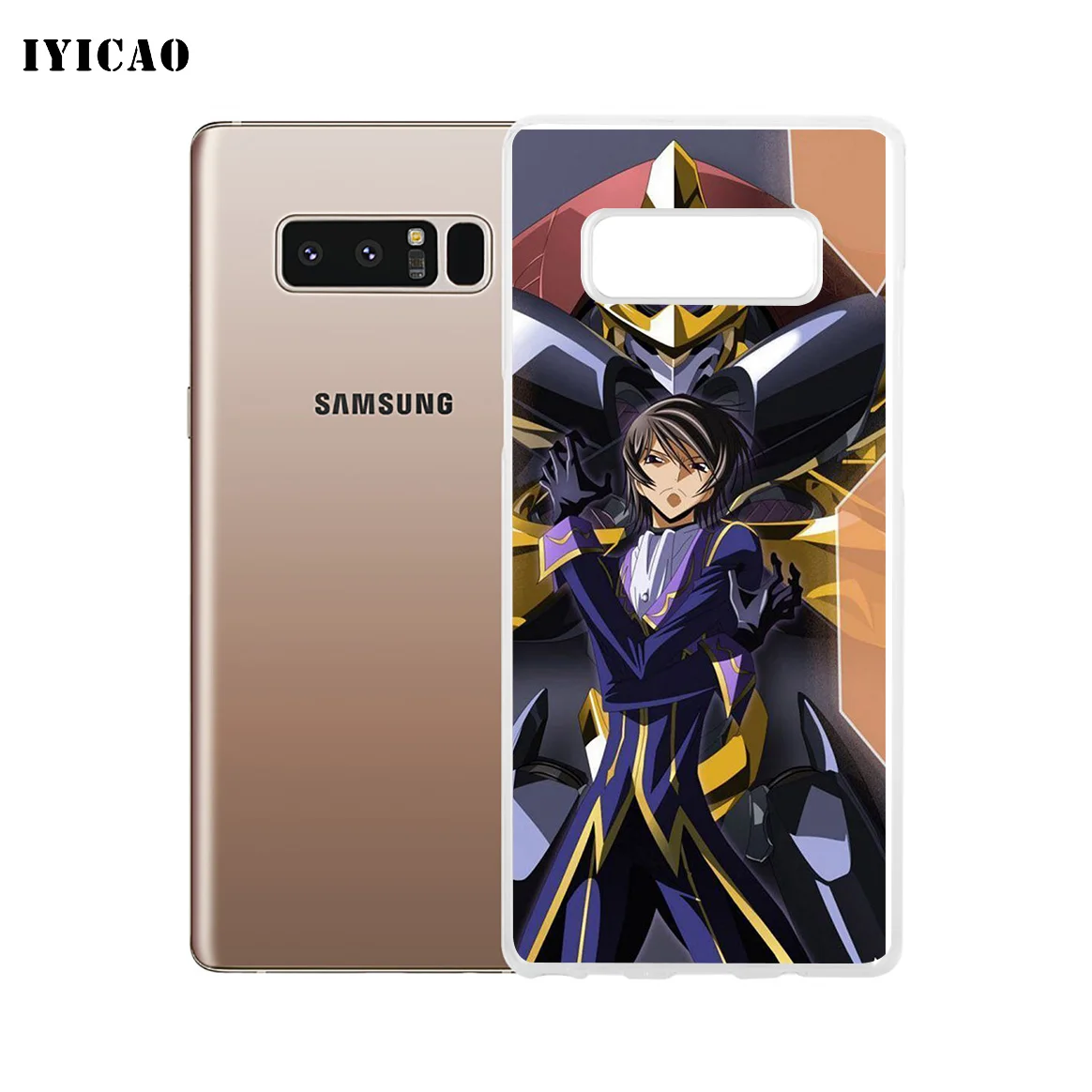 IYICAO код Geass Letouch Мягкий силиконовый чехол для телефона Samsung A5 A6 Plus A7 A8 A9 J3 J5 J7 Note 8 9 TPU