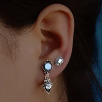 miara l vintage alloy long earrings set combination simple hipster 4 lightening sets of earrings