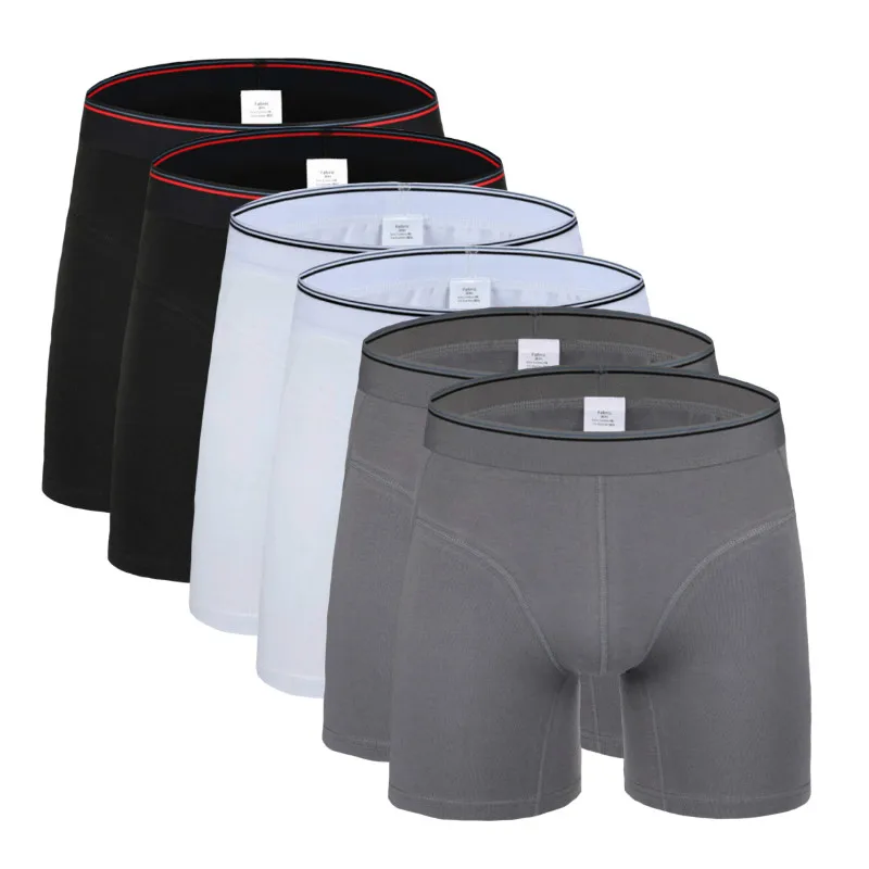 6Pcs 2494B Mix B32 6 шт./лот Качественный хлопок мужские трусы плюс Размеры 7XL - Цвет: 6Pcs 2494B Mix B32