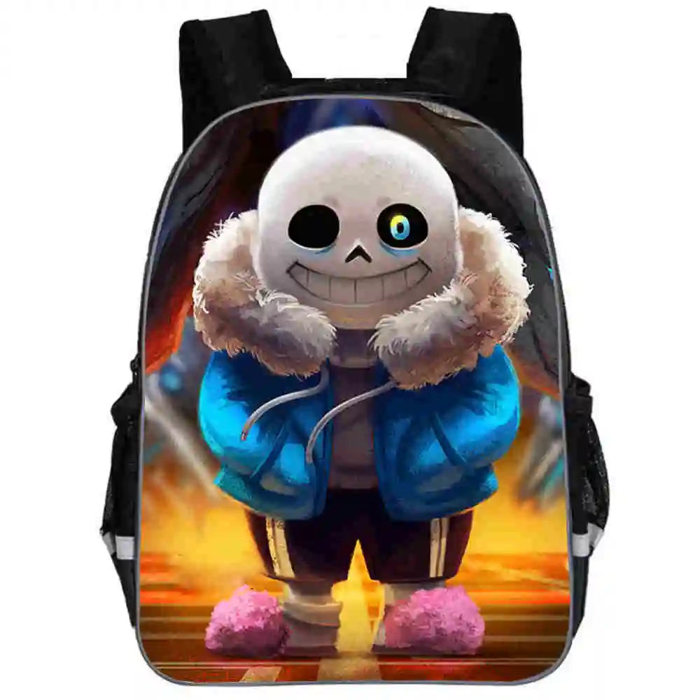 Рюкзак Фредди аниме FNAF сумки Чика; Фокси Undertale Sans повседневные школьные сумки для малышей, мальчиков и девочек подростков Mochila подарочная сумка - Цвет: AB