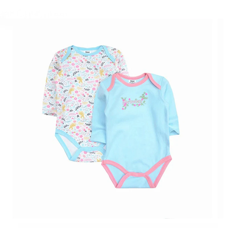 Новинка 2017 года Симпатичные Детские Боди весенние хлопковые боди с длинными