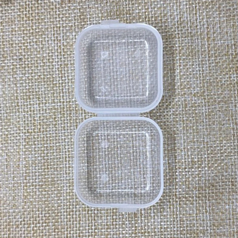 50 шт. прозрачные пластиковые бусины для хранения ювелирных изделий беруши