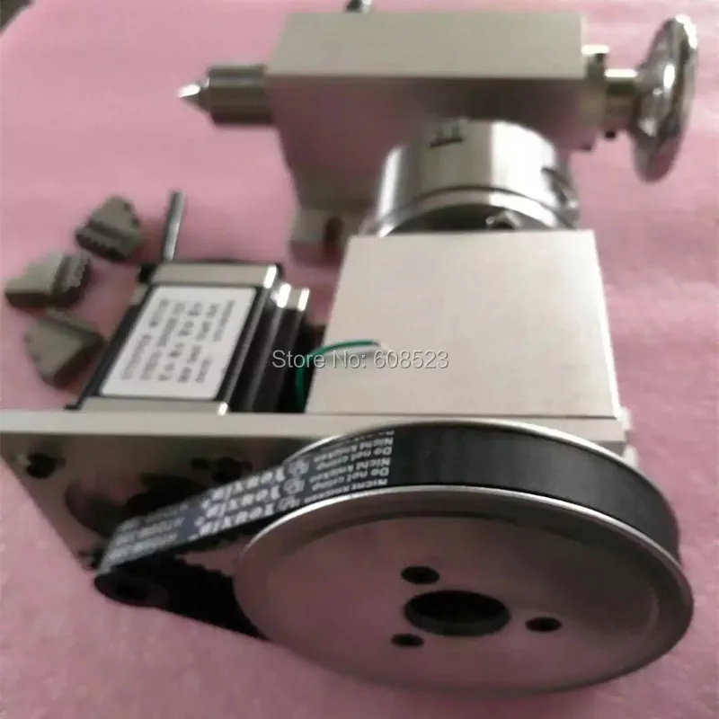 Nema 34 шаговый двигатель(4:1) K12-100mm 4 кулачковый патрон 100 мм CNC 4th axis A aixs ось вращения+ Задняя бабка для фрезерного станка с ЧПУ