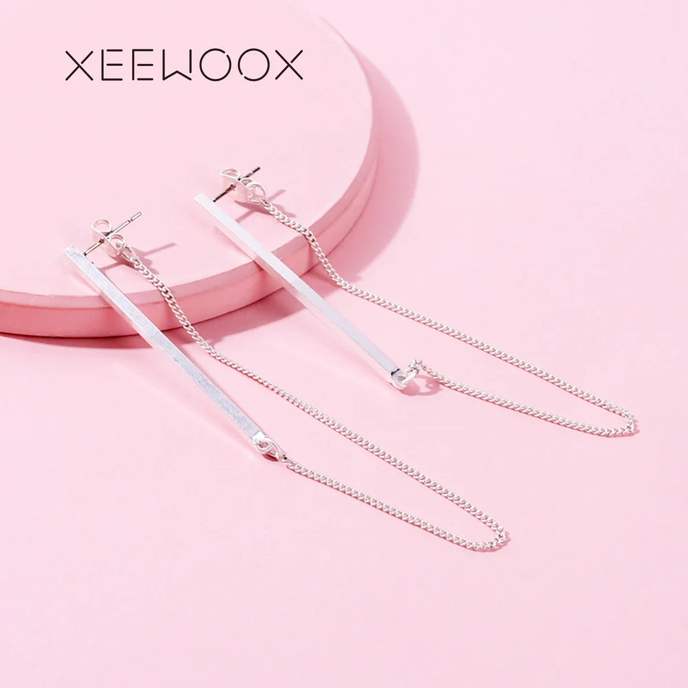 Korean Of Jewelry Earrings Tassel Fashion Retro Long Chain Metal Texture Wholesale Statement Dangle | Украшения и аксессуары