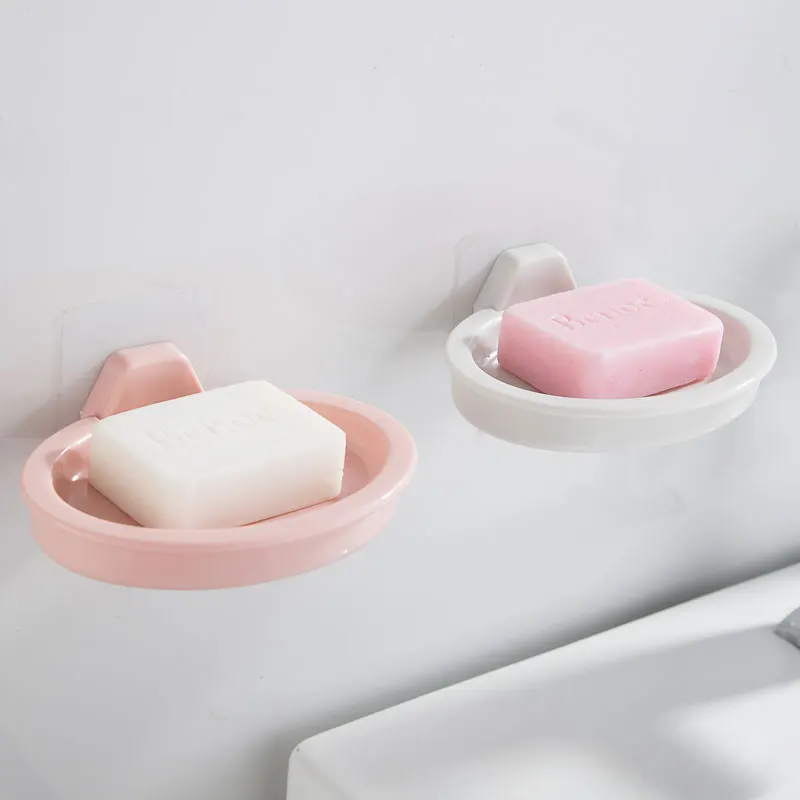 Oval drain soap box Sucker wall hanging Creative bathroom home free punching lo1016407 | Обустройство дома