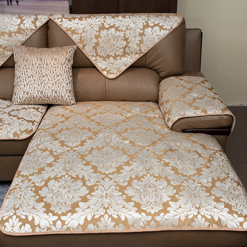 Европейский нескользящий полноразмерный чехол для дивана кожаный защитный
