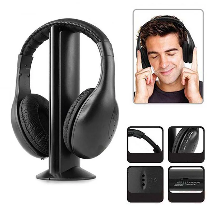 Беспроводные наушники DOITOP 5 в 1 Hi Fi проводные сетку мониторинг музыки fm радио