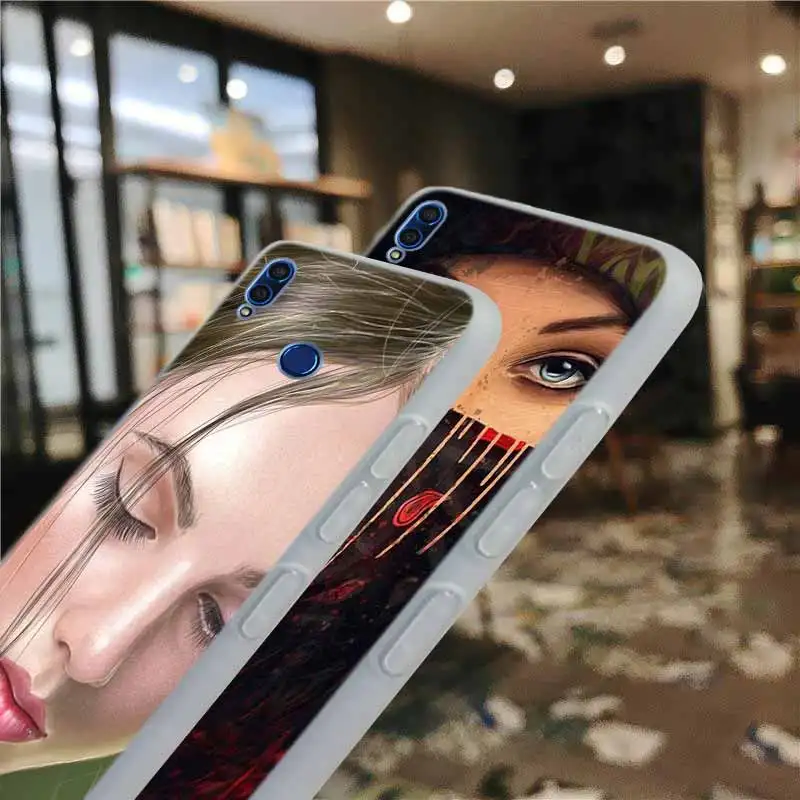 Мягкий силиконовый чехол для Huawei Honor 30 20 Pro 10 9 9X Lite 10i 9a 8a 7a 30s 3d фон красивой девушки