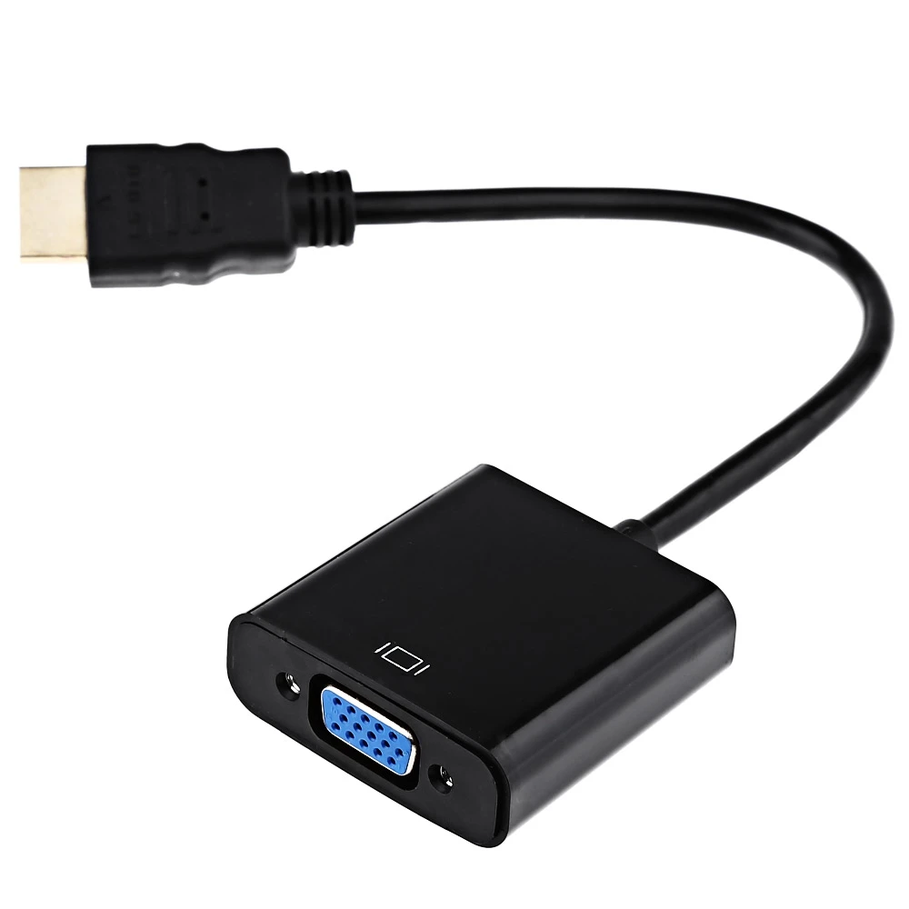 2018 Высокое качество HDMI в VGA адаптер мужской Famale конвертер 1080P цифровой аналоговый