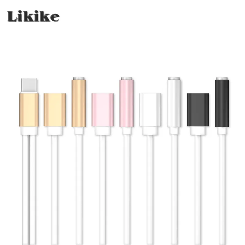 Likike 12 см USB C аудио телефонный кабель 2 в 1 Тип-C 3 5 мм Jack AUX Наушники адаптер приемник