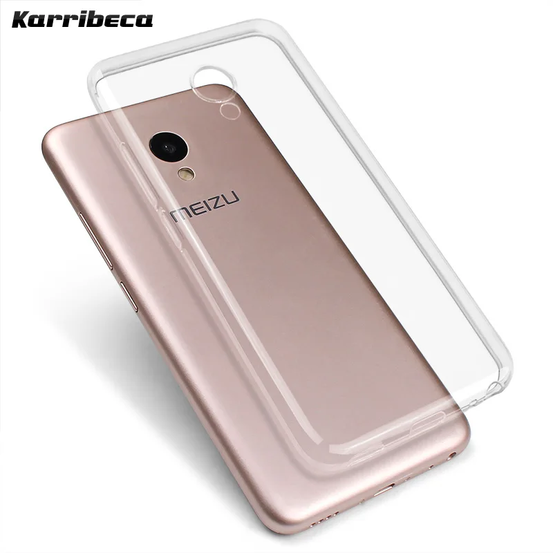 Прозрачный ультра тонкий Тонкий силиконовый чехол на Meizu M5s M5 Note чехлы прозрачная