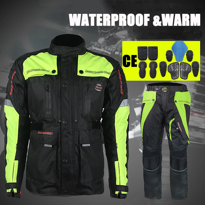 Езда племя водонепроницаемый внедорожных гоночных мотоциклетных курток теплые