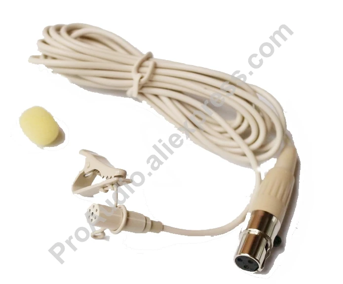 MKE2 Beige Pro Lavalier микрофон с отворотом Microdot для AKG Samson беспроводной передатчик