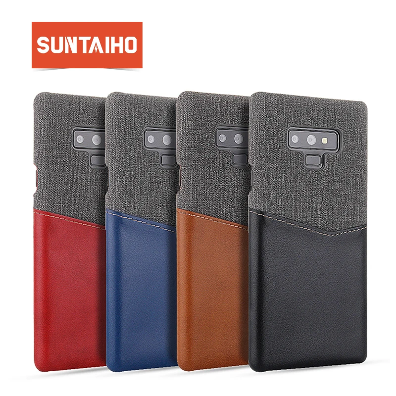 Suntaiho PU кожаный холст для samsung s9 чехол Samsung Galaxy s8 note 9 S9 Plus телефона