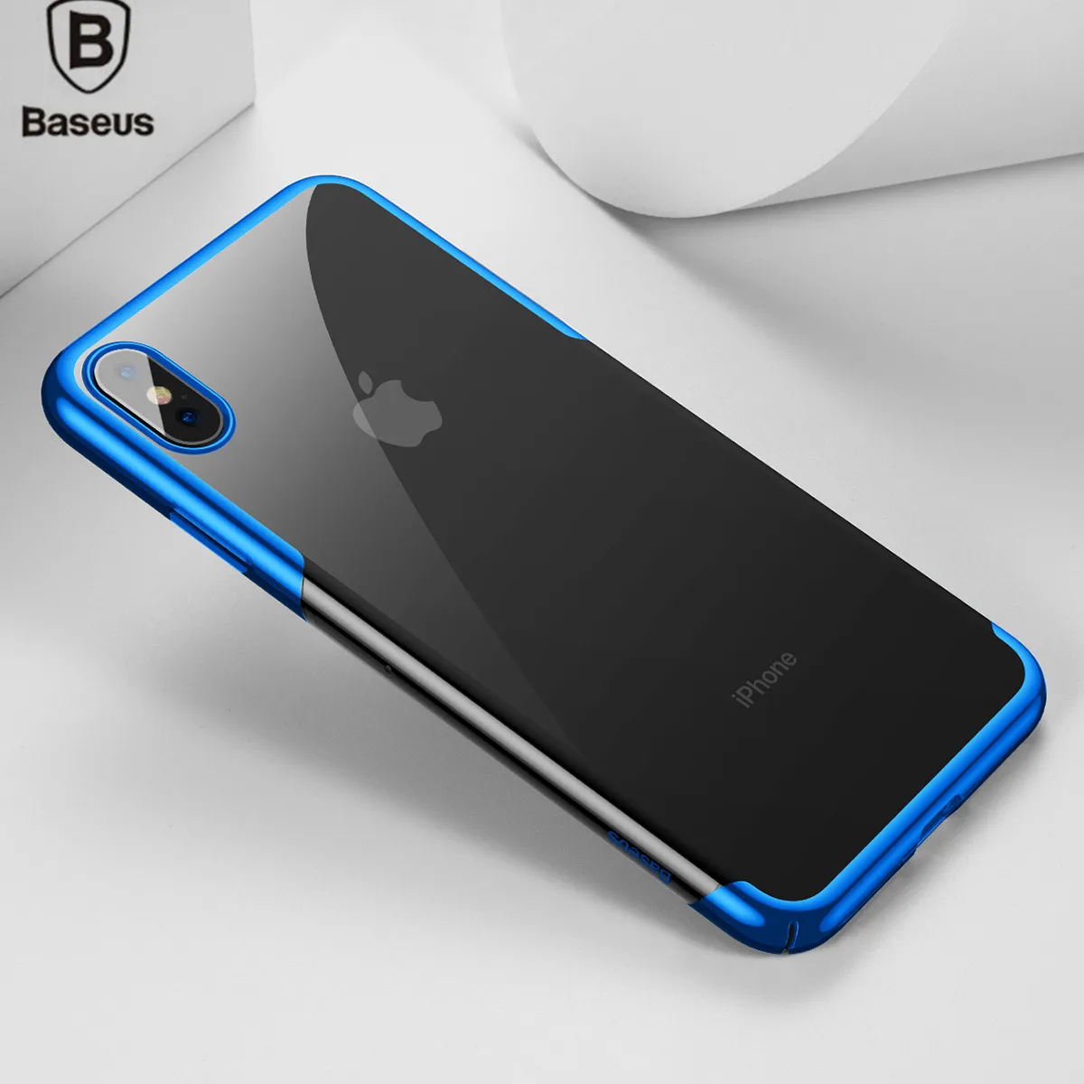 BASEUS для iPhone 9 Xs Plus блеск серии покрытием ПК мобильный чехол телефона плюс Жесткий