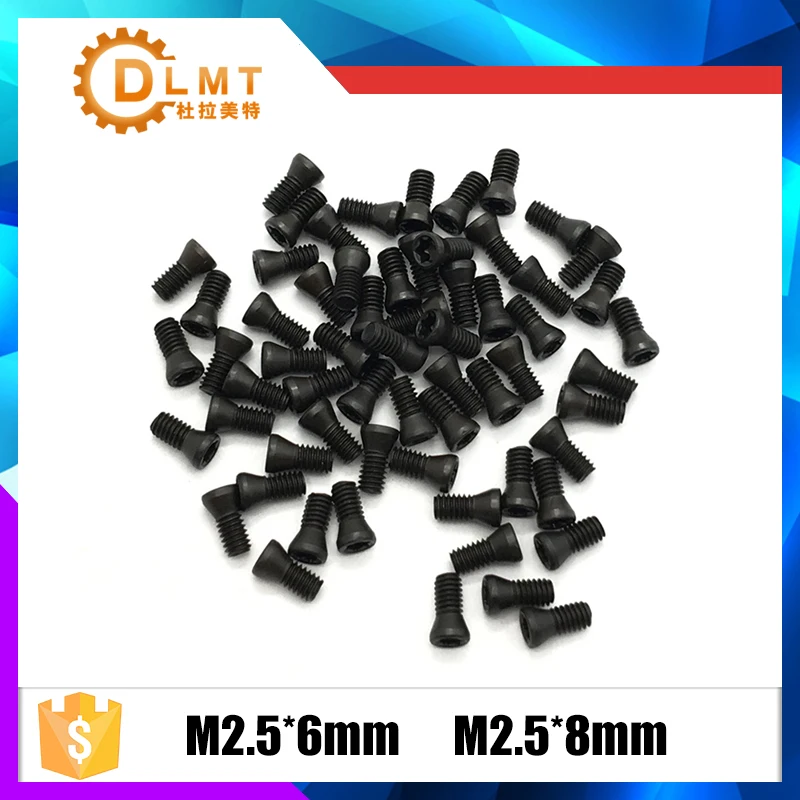 M2.5 * 6 мм 7 8 50 шт. CNC токарный инструмент Запасные Винты Torx винты| |
